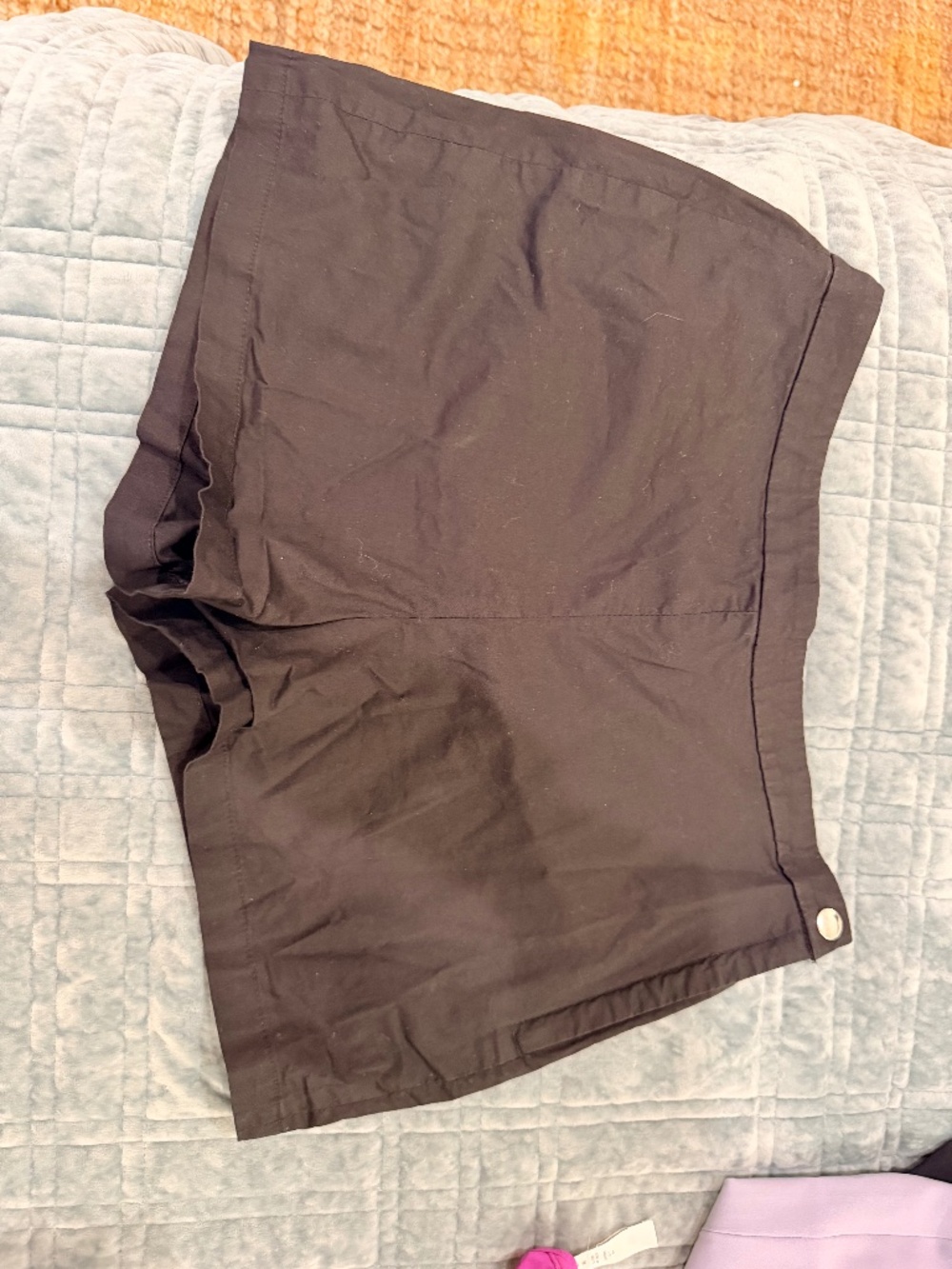 Theory Black Cotton blend Mini Shorts - Size 2